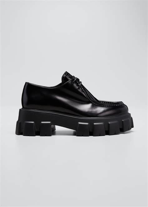 mocassin prada homme|platform loafers prada.